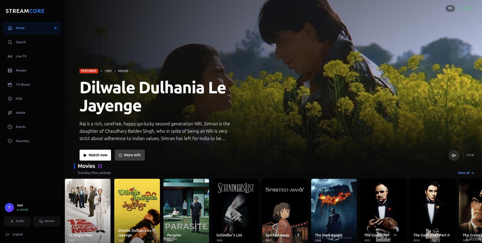 StreamCore - IPTV/OTT Platform with Reseller Panel & Android TV App
